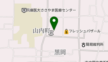 篠山あだち耳鼻咽喉科の地図画像
