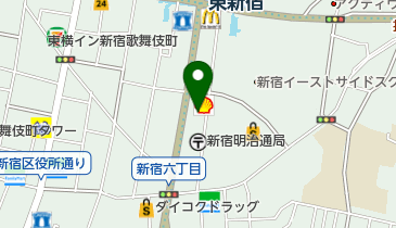東新宿こころのクリニックの地図画像
