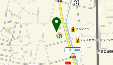 にしおか皮ふ科の地図画像