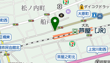 JR芦屋駅前梅華会耳鼻咽喉科クリニックの地図画像