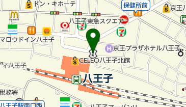 八王子駅前皮膚科の地図画像