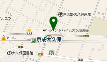 大久保皮膚科の地図画像