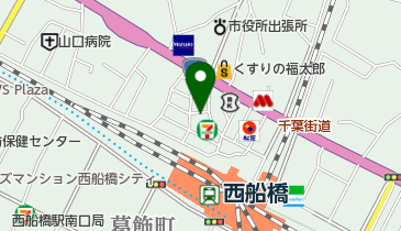 西船橋泌尿器科クリニックの地図画像