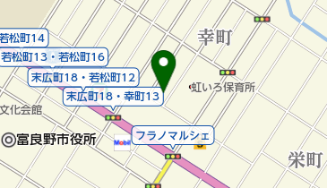 ふらの消化器・内科クリニックの地図画像