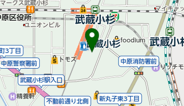 武蔵小杉ささもと小児科・アレルギー科の地図画像