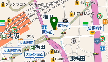 梅田阪急ビルクリニックの地図画像