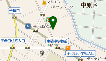 子母口整形外科の地図画像