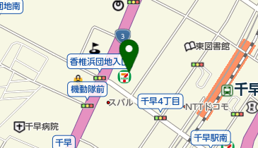 心まるクリニック・千早の地図画像