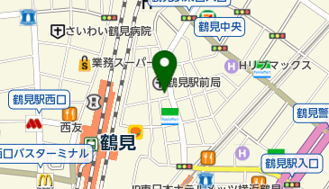 鶴見皮ふ科泌尿器科の地図画像