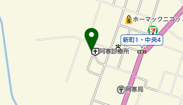 市立釧路国民健康保険 阿寒診療所の地図画像