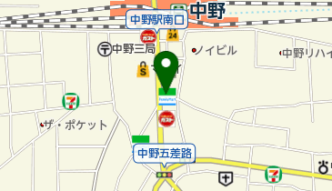 中野皮膚科クリニックの地図画像