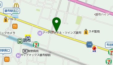 調布くびと腰の整形外科クリニックの地図画像