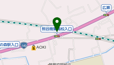 熊谷中央眼科の地図画像
