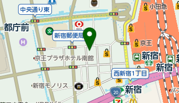 新宿耳鼻科の地図画像
