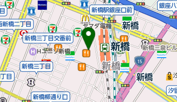 新橋田中内科の地図画像