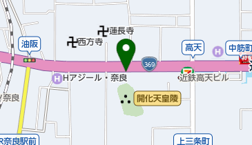 なら美容形成クリニックの地図画像