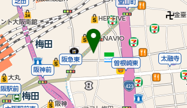 梅田NORI内科・消化器内科クリニックの地図画像