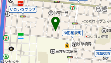 秋葉原白内障クリニックの地図画像