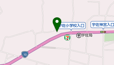 賀来内科医院の地図画像