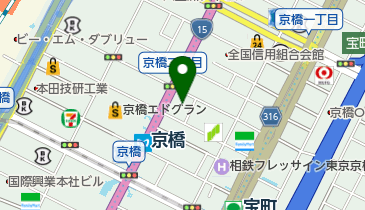 京橋整形外科の地図画像