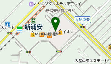 新浦安駅前コシノ内科の地図画像