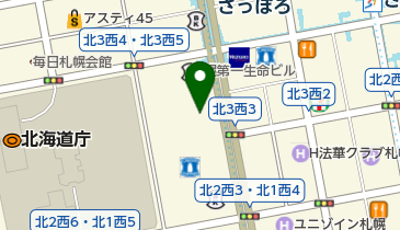 さっぽろ駅前クリニック 分院の地図画像