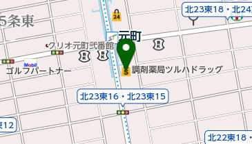 元町皮ふ科の地図画像