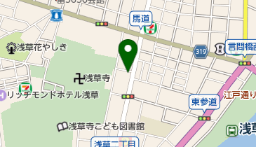 浅草馬道奥野整形外科医院の地図画像