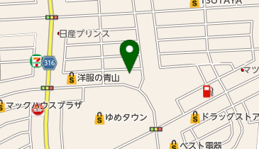 いはら形成外科クリニックの地図画像