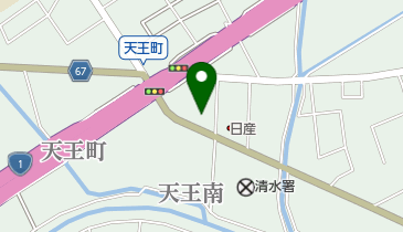 天王南皮膚科クリニックの地図画像