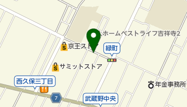 みどり町眼科の地図画像