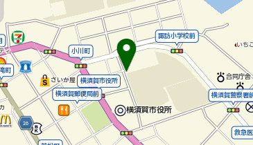 横須賀市療育相談センター診療所の地図画像
