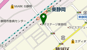 東静岡耳鼻科の地図画像