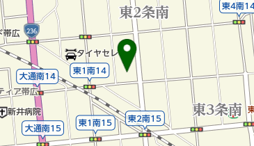 帯広整形外科の地図画像
