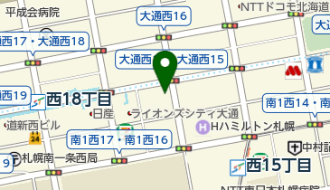 札幌麻酔クリニックの地図画像