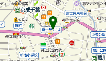 心の風クリニック千葉の地図画像