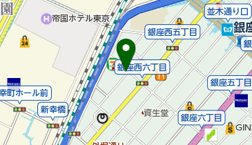 銀座整形外科の地図画像
