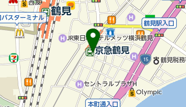 よこやまメンタルクリニック鶴見の地図画像