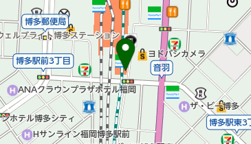 博多皮ふ科の地図画像