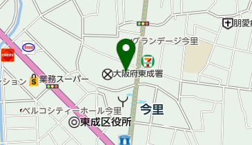 いなみや皮フ科クリニックの地図画像