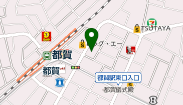 つが皮膚科医院の地図画像