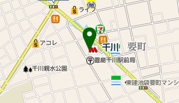 千川形成外科の地図画像