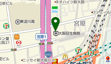 ふくだ内科クリニックの地図画像