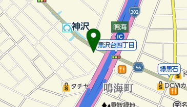 神沢皮フ科の地図画像