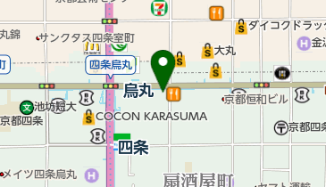 大西美容形成クリニック 京都四条烏丸院の地図画像