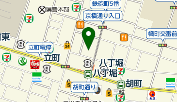 上田循環器八丁堀クリニックの地図画像