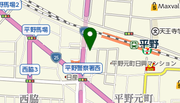 平野青山クリニックの地図画像