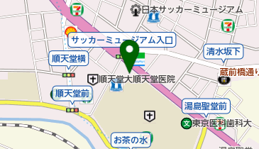 メモリークリニックお茶の水の地図画像