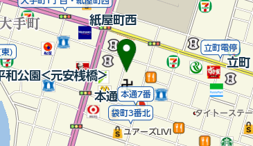 風呂中内科の地図画像