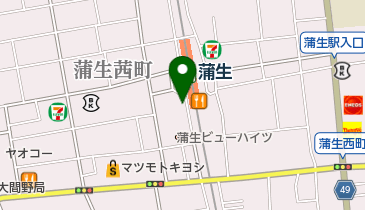 蒲生クリニックの地図画像